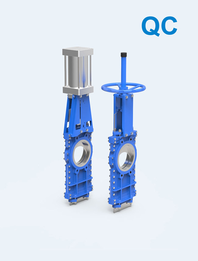 QC 系列穿透式双向密封刀闸阀-制浆